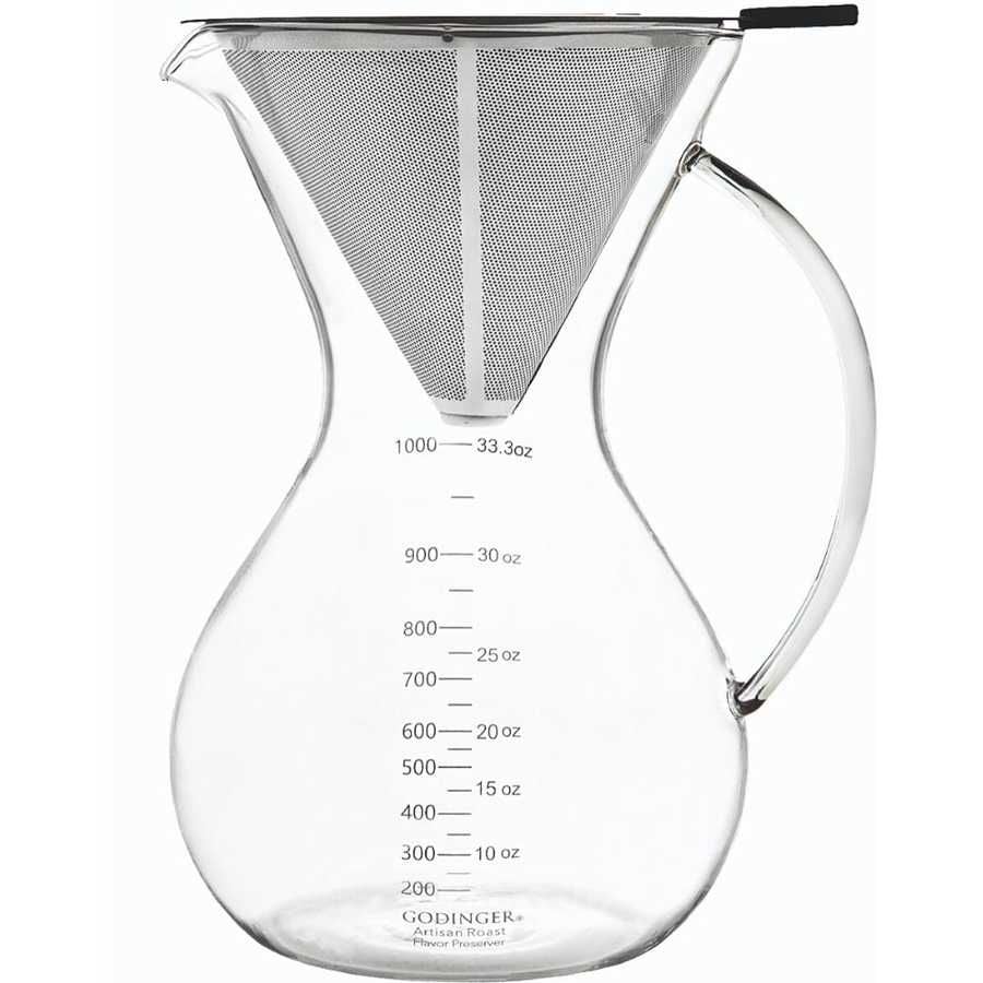 Cam Kahve Demleme-Filtreli 1000 Ml (Ck-1000)