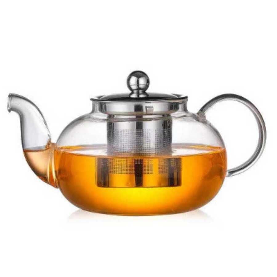 Epinox Cam Demlik 400 Ml-Çelik Süzgeç (Cd-400M)