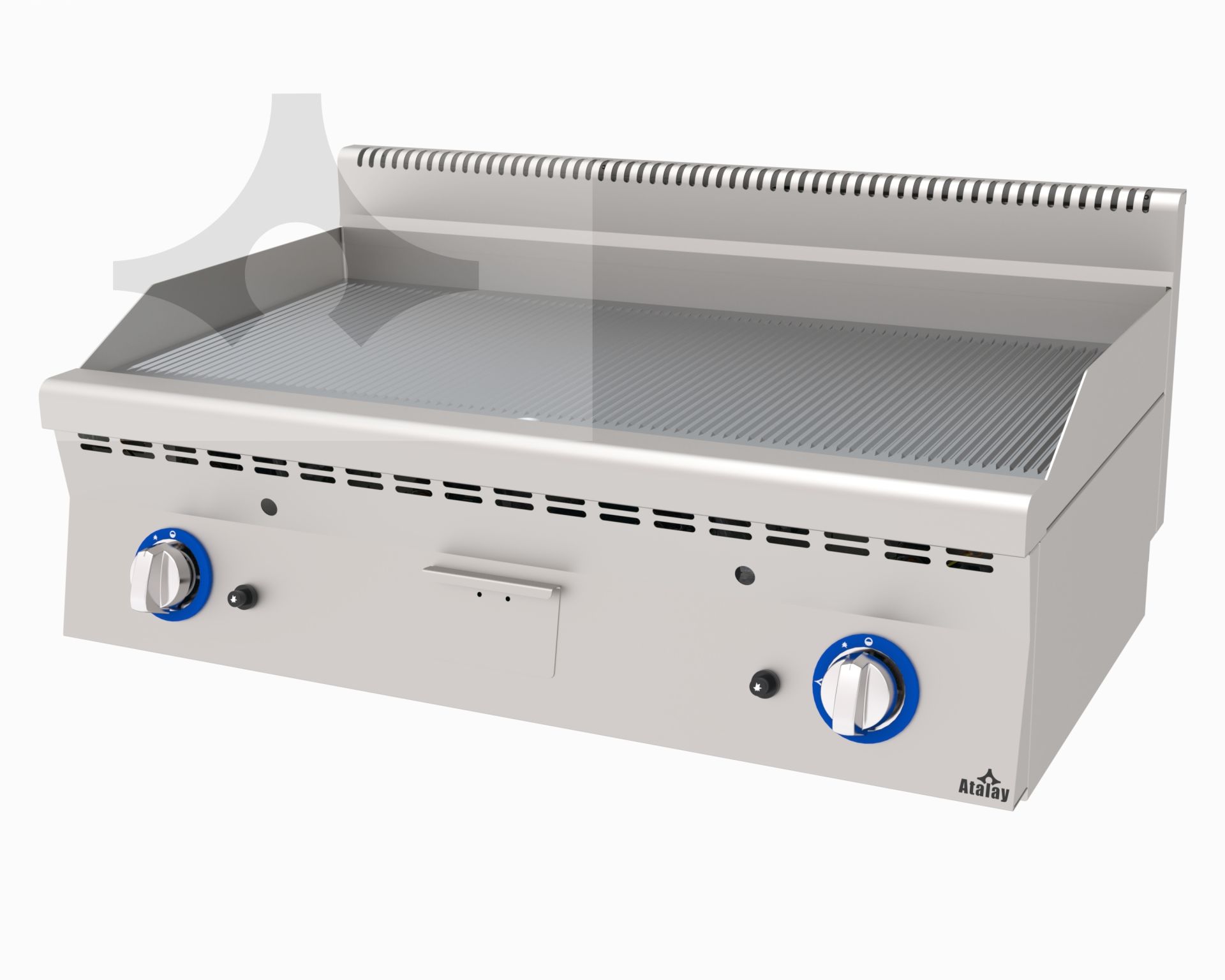 Atalay Gazlı Izgara Setüstü Oluklu 1000X600X300 Mm, Agı-1060 N 600 Seri Snack Pişiriciler Atalay E Agı-1060 N