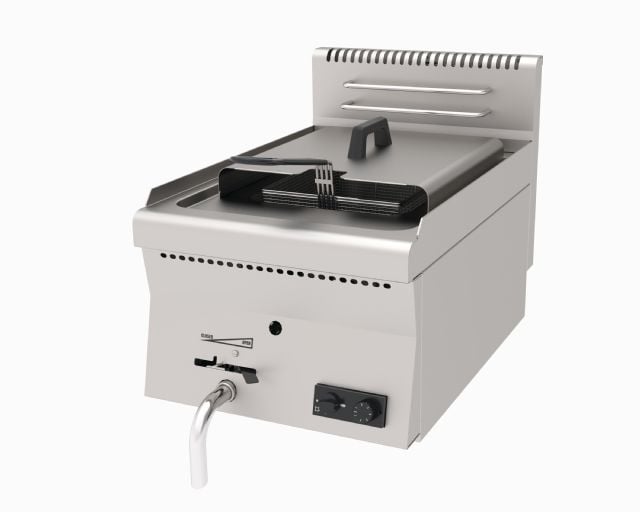 Atalay Gazlı Fritöz Setüstü Tek Sepet 400X600X300 Mm, Agf-460 600 Seri Snack Pişiriciler Atalay E Agf-460