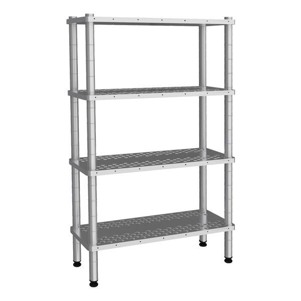 Empero Perforated Table Stacking Shelf, 4-Tier EMP.D.3.5391-18-4-D, 530X910X1800, 304 Quality