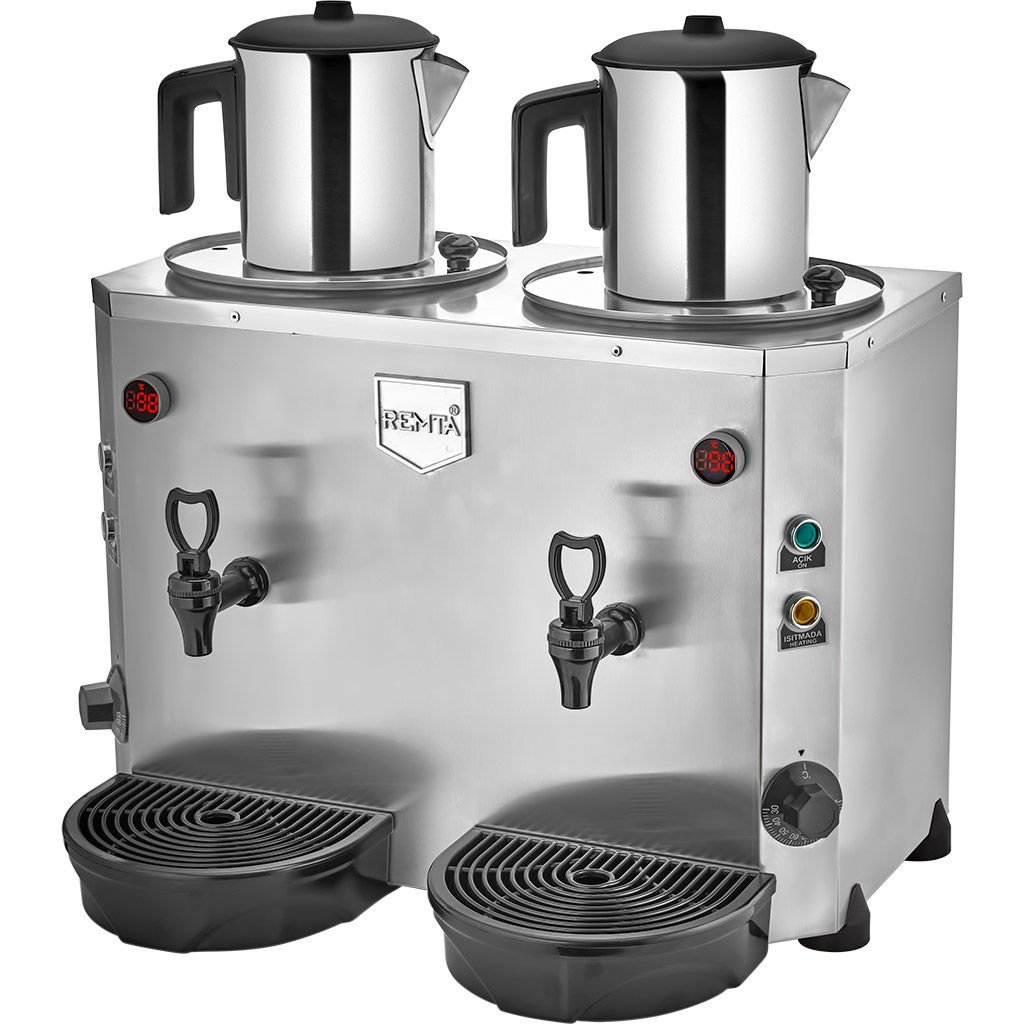 Remta DE15 2 Demlikli 9+9 lt Jumbo Çay Makinesi