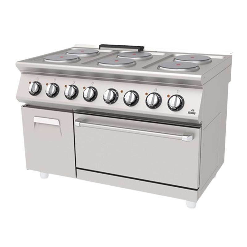 Atalay Elektrikli Kuzine 6 Plate 1000X600X850 Mm. Elk., Aek-1060 600 Seri Snack Pişiriciler Atalay E Aek-1060