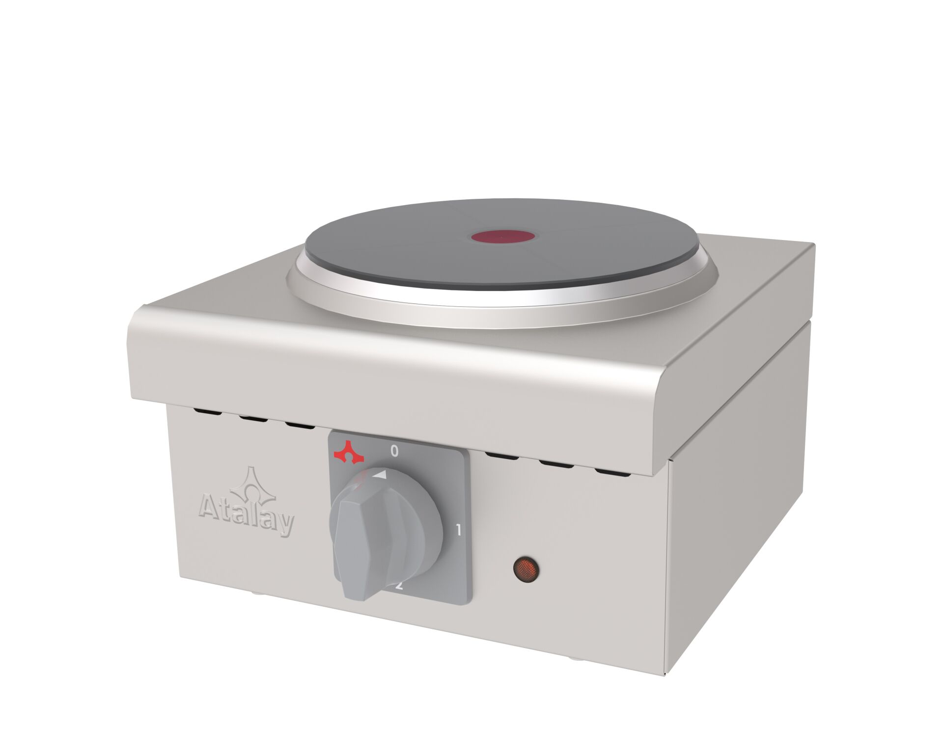 ATALAY MINI COOKER COOKBOARD Q220 mm. TEK PLATE ELK., AEO-01 Counter Top Cookers ATALAY AEO-01