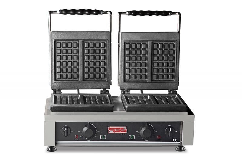 SGS Kare Model Çift Kapaklı Elektrikli Waffle Makinesi WK 25 DE