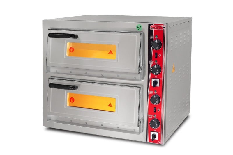 SGS Pizza Fırını, Çift Katlı, PO 6292 DE, Elektrikli, 6+6xØ30 cm