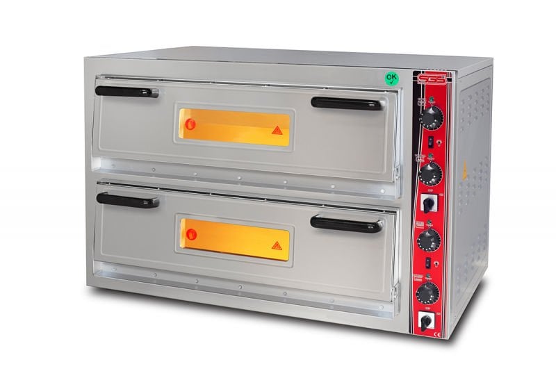 SGS Pizza Fırını, Çift Katlı, PO 6868 DE, Elektrikli, 4+4xØ33 cm