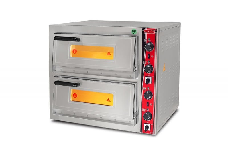 SGS Pizza Fırını, Çift Katlı, PO 6262 DE, Elektrikli, 4+4xØ30 cm