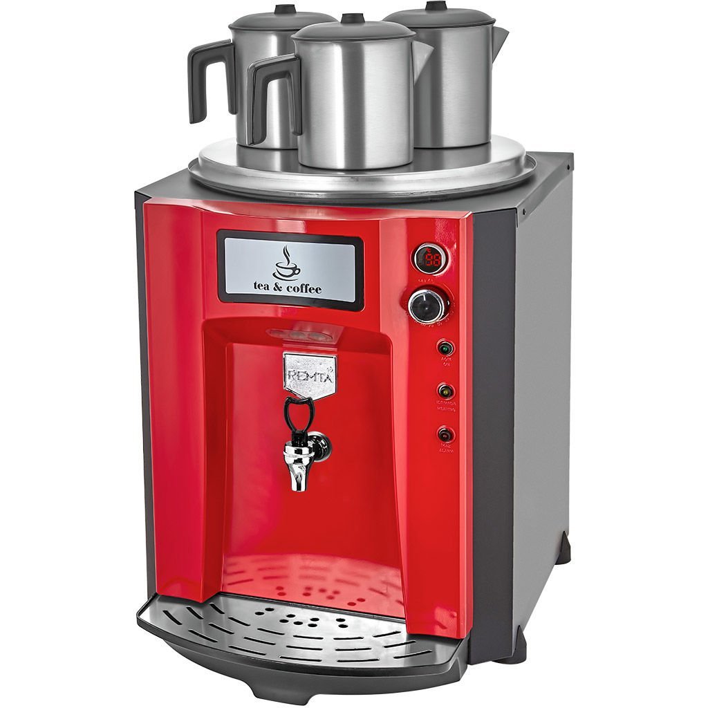Remta DE10SP Premium Jumbo Tea Maker with 3 Teapots 40 lt with Float