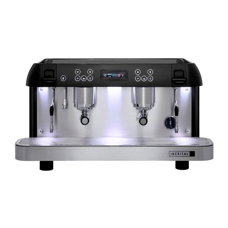 Iberital Expression Espresso Coffee Machine, Touch Screen, 2 Groups