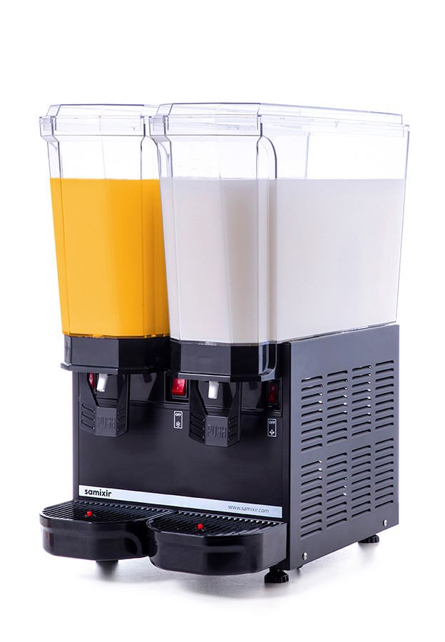 Samixir 40.MMB Klasik Twin Ayran+Ayran Soğuk İçecek Dispanseri - Siyah