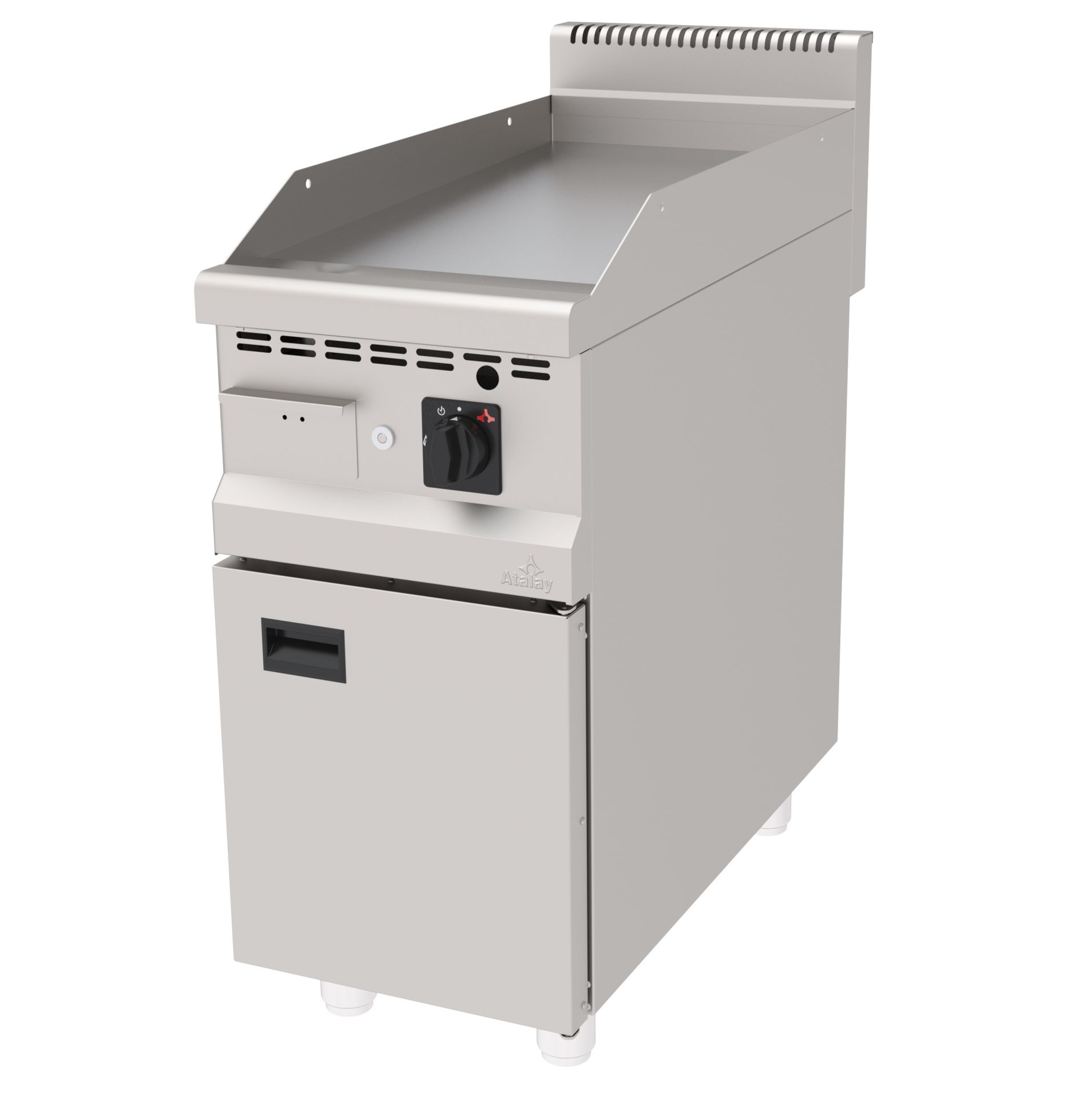 ATALAY GRILL WITH CABINET FLAT CHROME 400x900x850 mm. GAS., AGI-490 CR 900 Series Cookers ATALAY AGI-490 CR