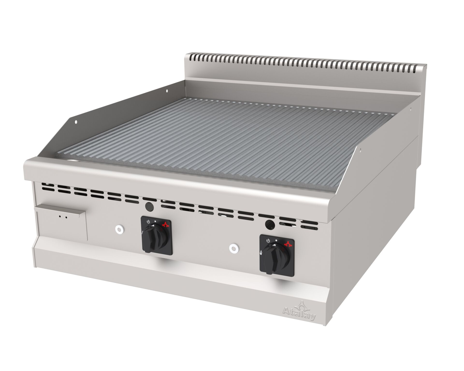 ATALAY GRILL STOVE CORRUGATED CHROME 800x900x300 mm. GAS., AGI-890 NS CR 900 Series Cookers ATALAY AGI-890 NS CR