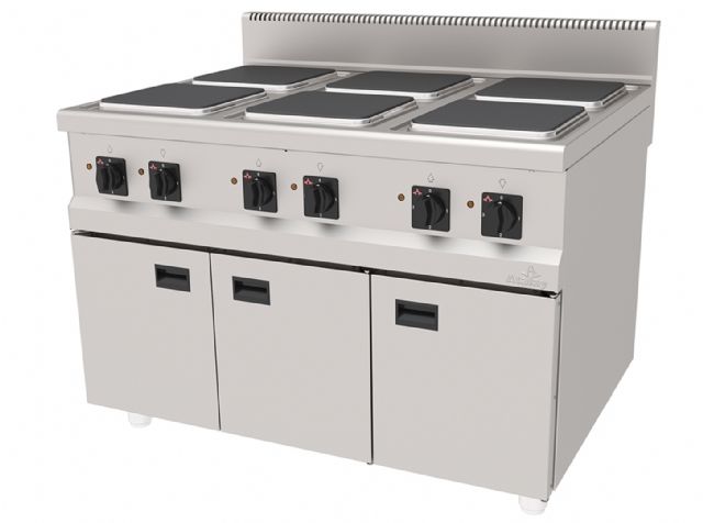 Atalay Ocak Dolaplı 6 Plate 1200X900X850 Mm. Elk., AEO-1290, 900 Seri Pişiriciler