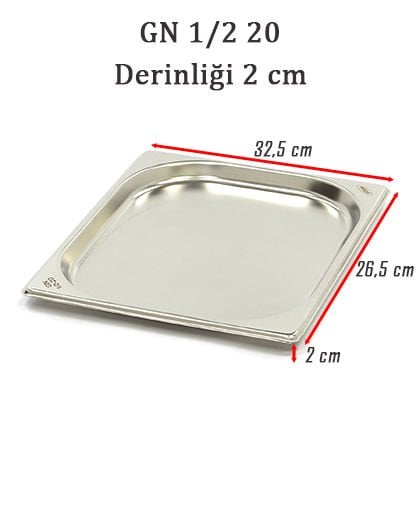 Gastronom Küvet, GN 1/2x20 mm