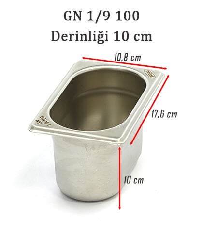 Gastronom Bathtub, GN 1/9x100 mm