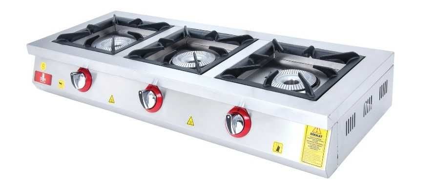 DRN Set Üstü Ocak, 3 Ocaklı, Doğalgazlı, DRNLOS-3