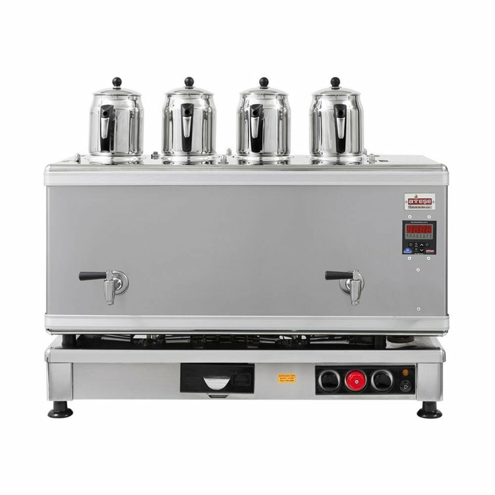 Ateşe Titanium İnoks Akıllı Dijital Çay Makinesi - 5 Demlikli - TIGE05