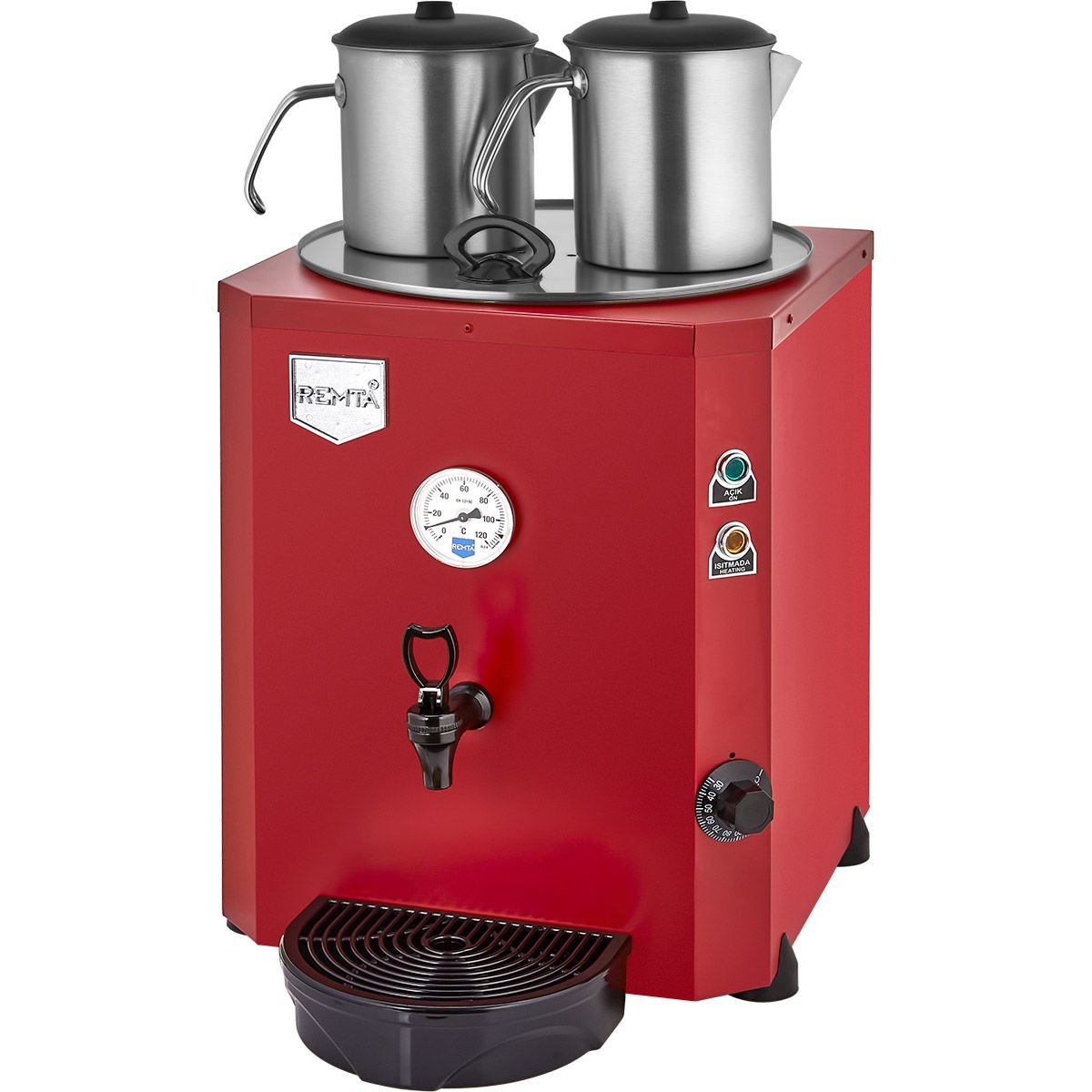 Remta DE11 Jumbo Çay Makinesi, 2 Demlikli, 23 Lt, Elektrikli