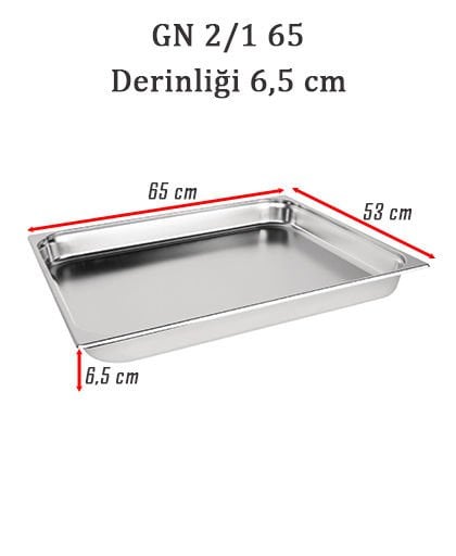 Kayalar Gastronom Küvet, GN 2/1-65 mm