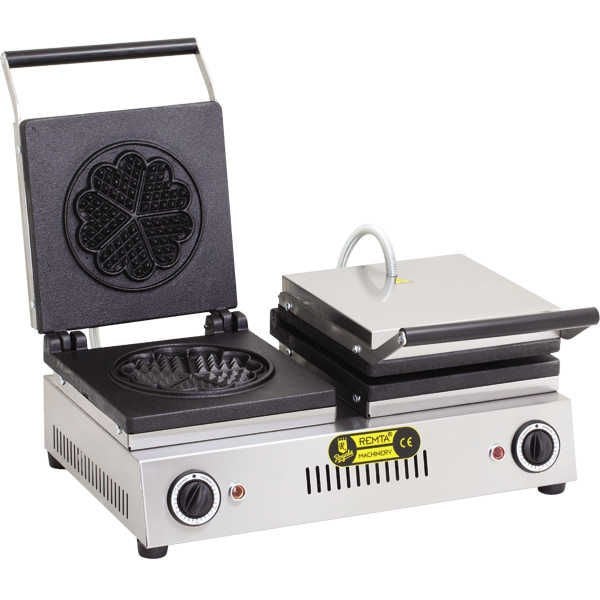 Remta W13 Çiftli Çiçek Model Waffle Makinesı 16 cm