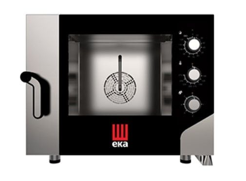 Eka MKF 464 S Elektrikli Konvveksiyon Fırın, Nemlendirmeli, Elektromekanik 4 Adet 600x400 Tepsili