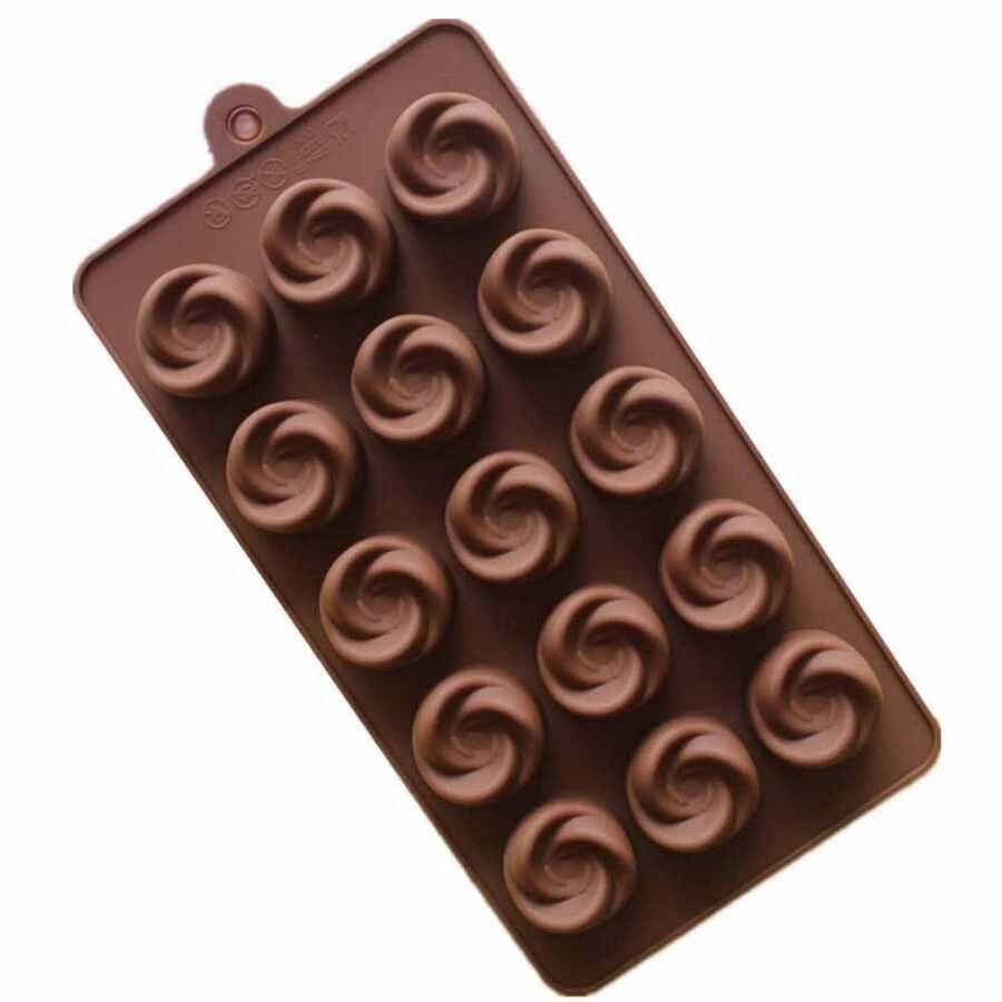 Silikon Çikolata Kalıbı Gül 21*10.5*1.9Cm (Gl-21)