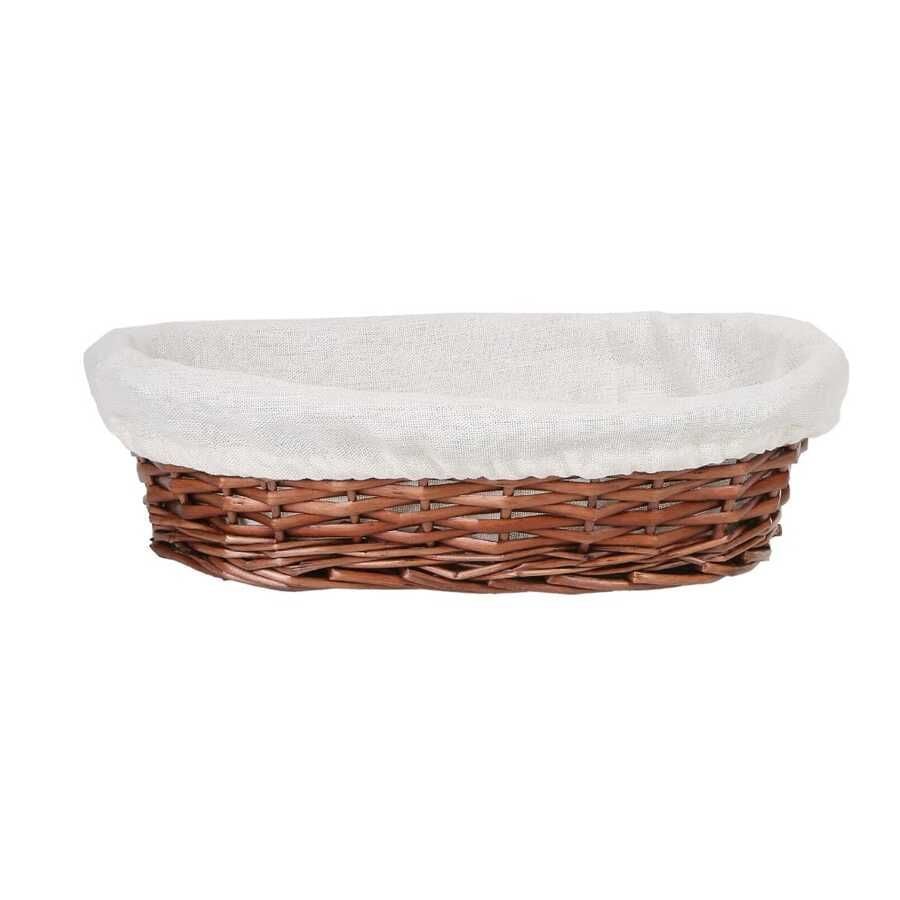 Hasır Bezli Oval Sepet 28 Cm (Es-2820)