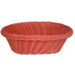 İnce Oval Ekmek Sepet 24*17*7 Cm Kırmızı (İpls-24Ok)