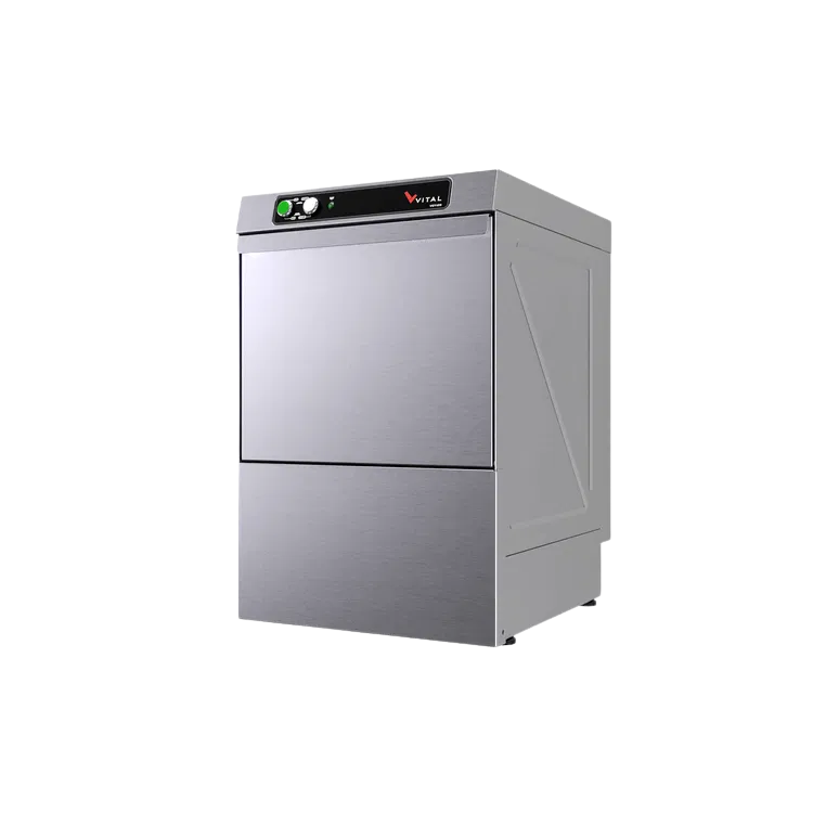 Vital VGY400 Endüstriyel Bardak Yıkama Makinesi - 30 Sepet/Saat ve Tahliye Pompalı