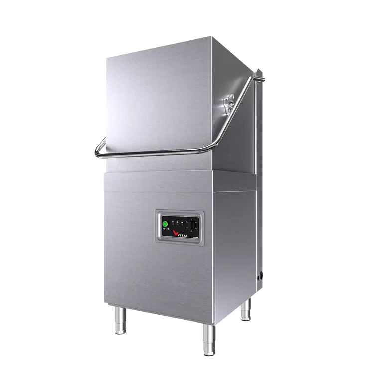 Vital VBY1000 Giyotin Tip Bulaşık Makinesi - 1080 Tabak/Saat Kapasiteli ve Manuel Kontrollü