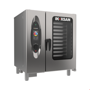 İNOKSAN INO-FBE 10T İnosmart Dokunmatik Elektrikli Kombi Fırın (18,5 kW) - 10 Tepsi GN 1/1, Katlı Pişirme Özellikli