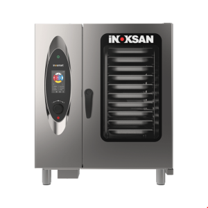 İNOKSAN INO-FBE 10T İnosmart Dokunmatik Elektrikli Kombi Fırın (18,5 kW) - 10 Tepsi GN 1/1, Katlı Pişirme Özellikli