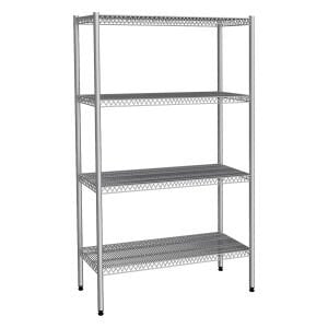 Empero Wire Shelf with Grid Table, 4 Layers EMP.T.2.6176-18-4, 610X760X1800, 201 Quality