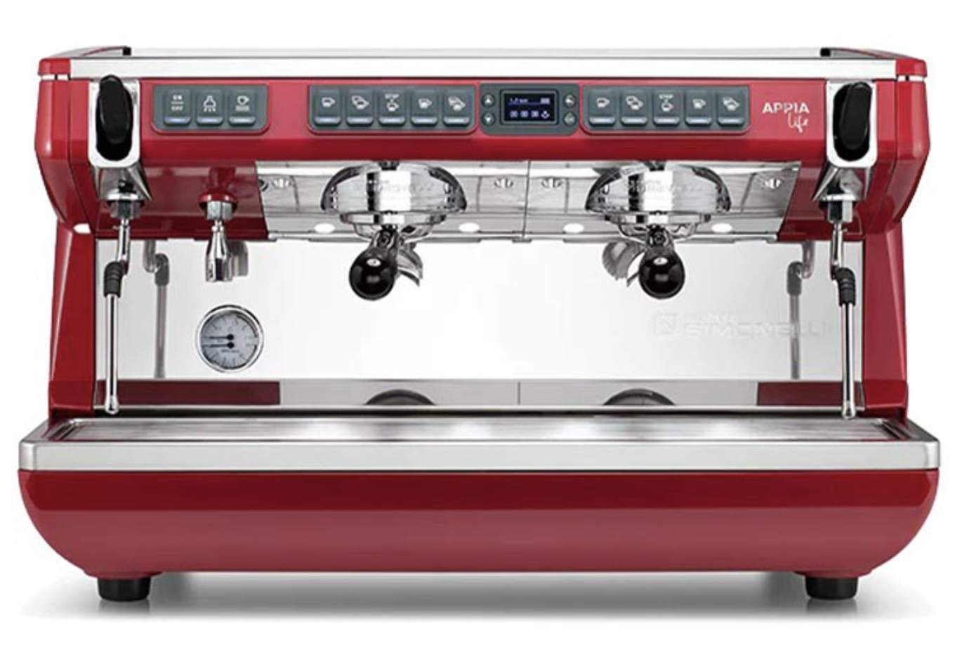 Nuova Simonelli Appia Life XT 2 Gr Tam Otomatik Espresso Kahve Makinesi, Tall Cup, 2 Gruplu, Kırmızı