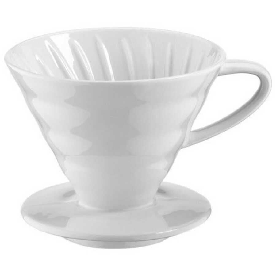 Seramik Dripper Demleme Bardağı -Beyaz (Fsb-2)