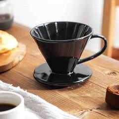 Seramik Demleme Dripper -Siyah (Fss-2)