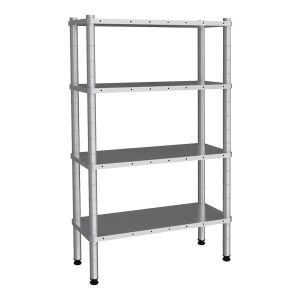 Empero Flat Top Stacking Rack, 4 Tiers EMP.D.3.36137-18-4, 360X1370X1800, 304 Quality