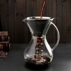Cam Kahve Demleme-Filtreli 1000 Ml (Ck-1000)