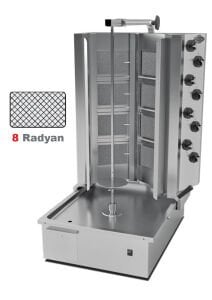 Empero EMP.DN.151-Y Gazlı Döner Ocağı Alttan Motorlu V Tip 8 Radyanlı
