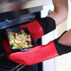 Epinox Silikon Fırın Eldiveni, Kırmızı, SLK-ELDK