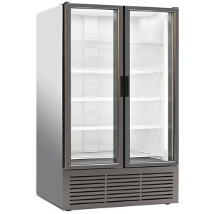 Cold-Era Çift Çarpa Kapılı, Kanopisiz Şişe Soğutucu - CL1300 HD - Siyah Renk