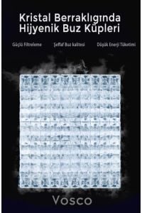 Vosco VCSB-40C Tezgahaltı Küp Buz Makinesi, 40 kg/gün Kapasiteli