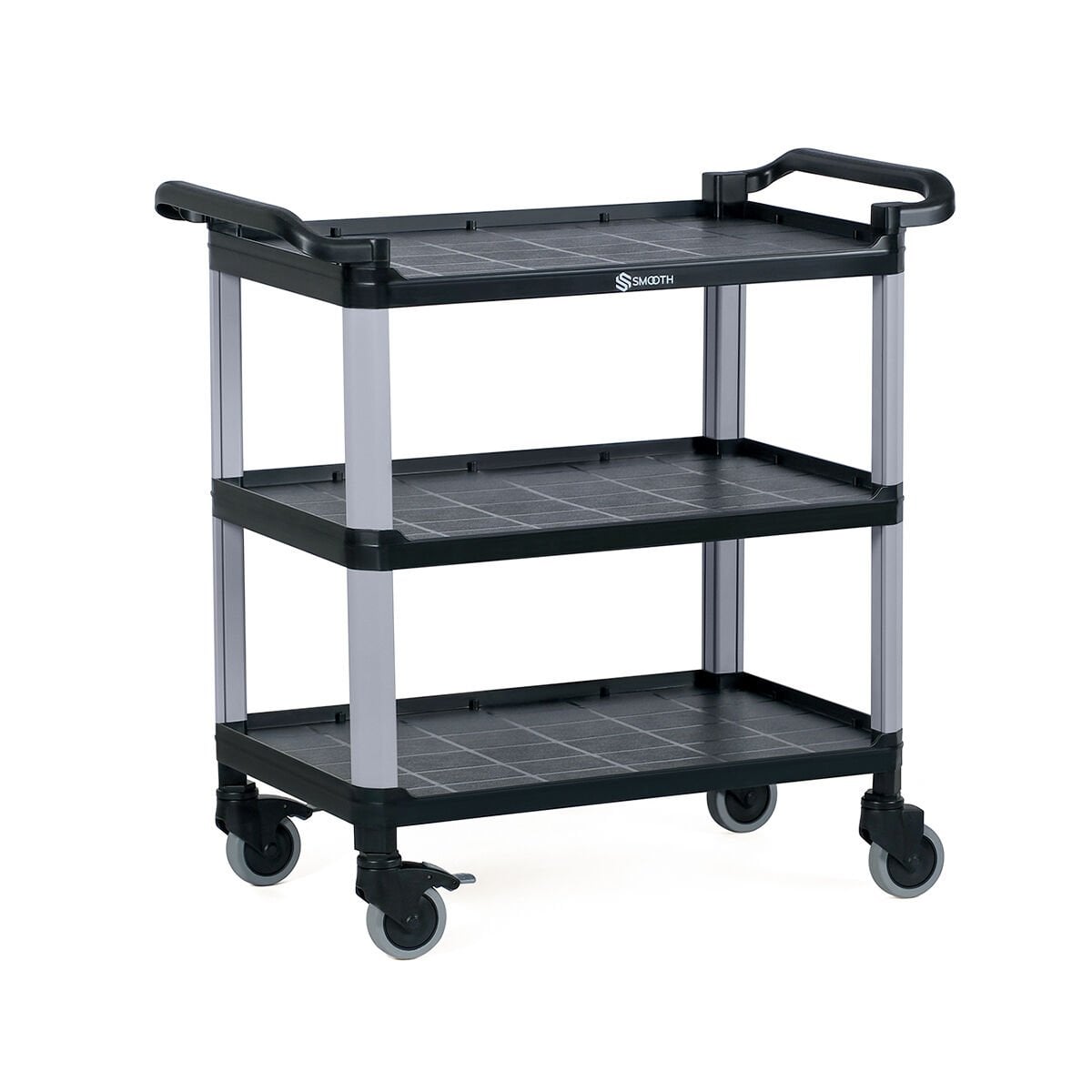 Plastik Servis Arabası 3 Katlı Açık, Smooth
