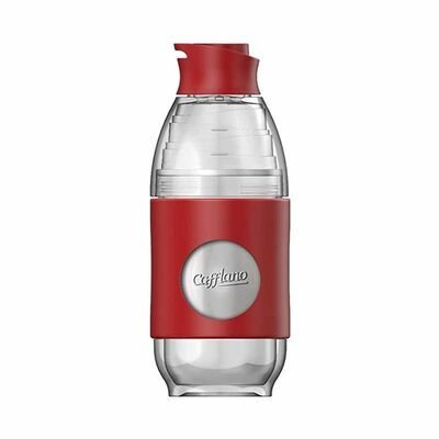 Cafflano Go-Brew Taşınabilir Kahve Demleme Şişesi Kırmızı