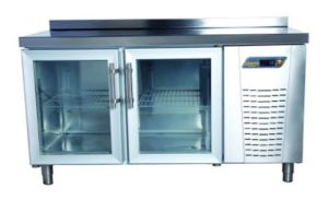 Ndustrio TPS-62 GD Tezgah Tipi Buzdolabı, Snack, 2 Cam Kapılı