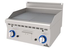 Atalay Gazlı Izgara Setüstü Yarı Oluklu Yarı Düz 600X600X300 Mm, Agı-660 Nd 600 Seri Snack Pişiriciler   Atalay E Agı-660 Nd