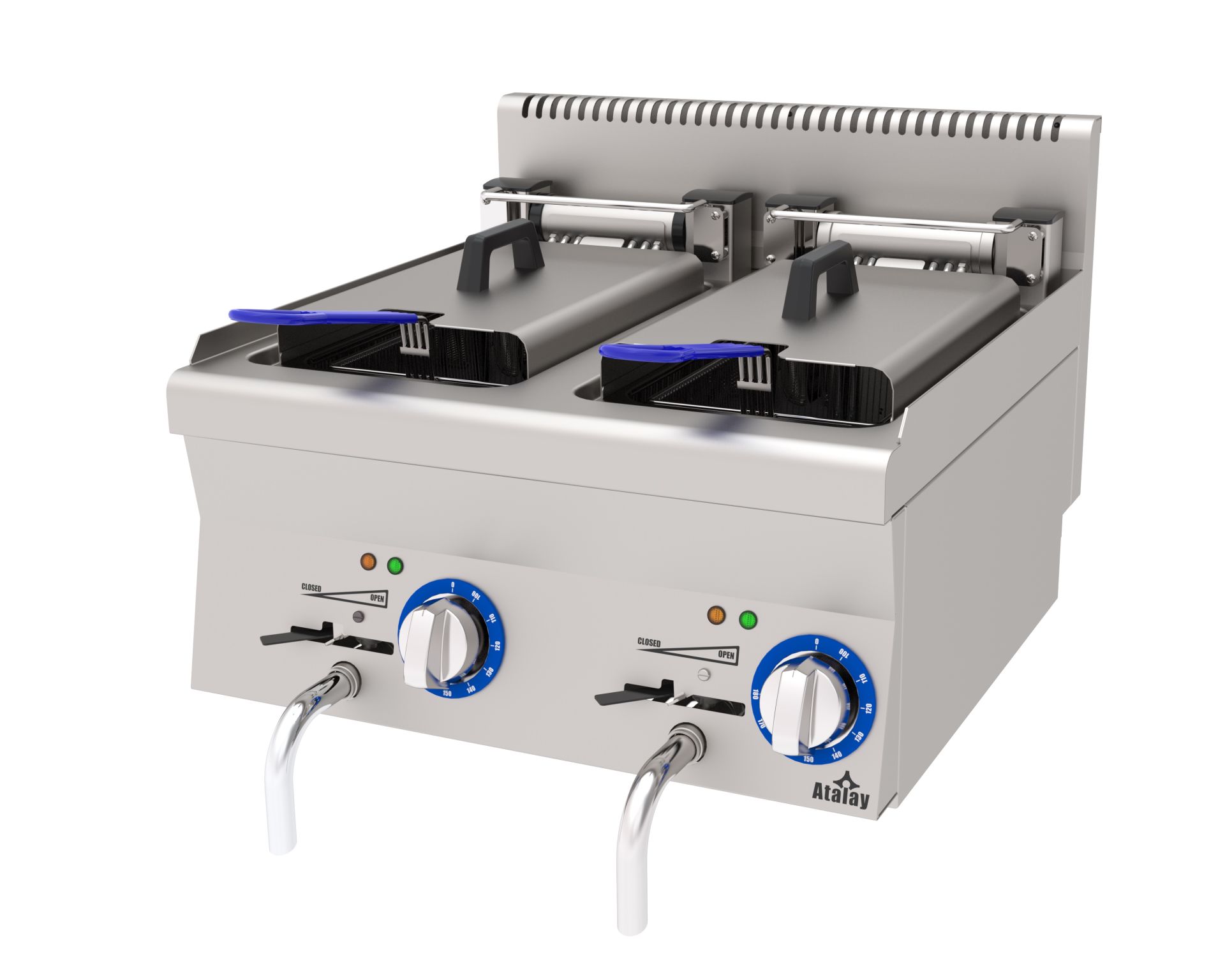 Atalay Fritöz Setüstü Çift Sepet 600X600X300 Mm. Elk., Aef-660 600 Seri Snack Pişiriciler   Atalay E Aef-660