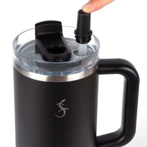 Lurch - “Big Cup” 1.2 L Lila, Paslanmaz Çelik Termos - Uzatılabilir Pipetli, Çift Cidarlı, Sızdırmaz - 270973