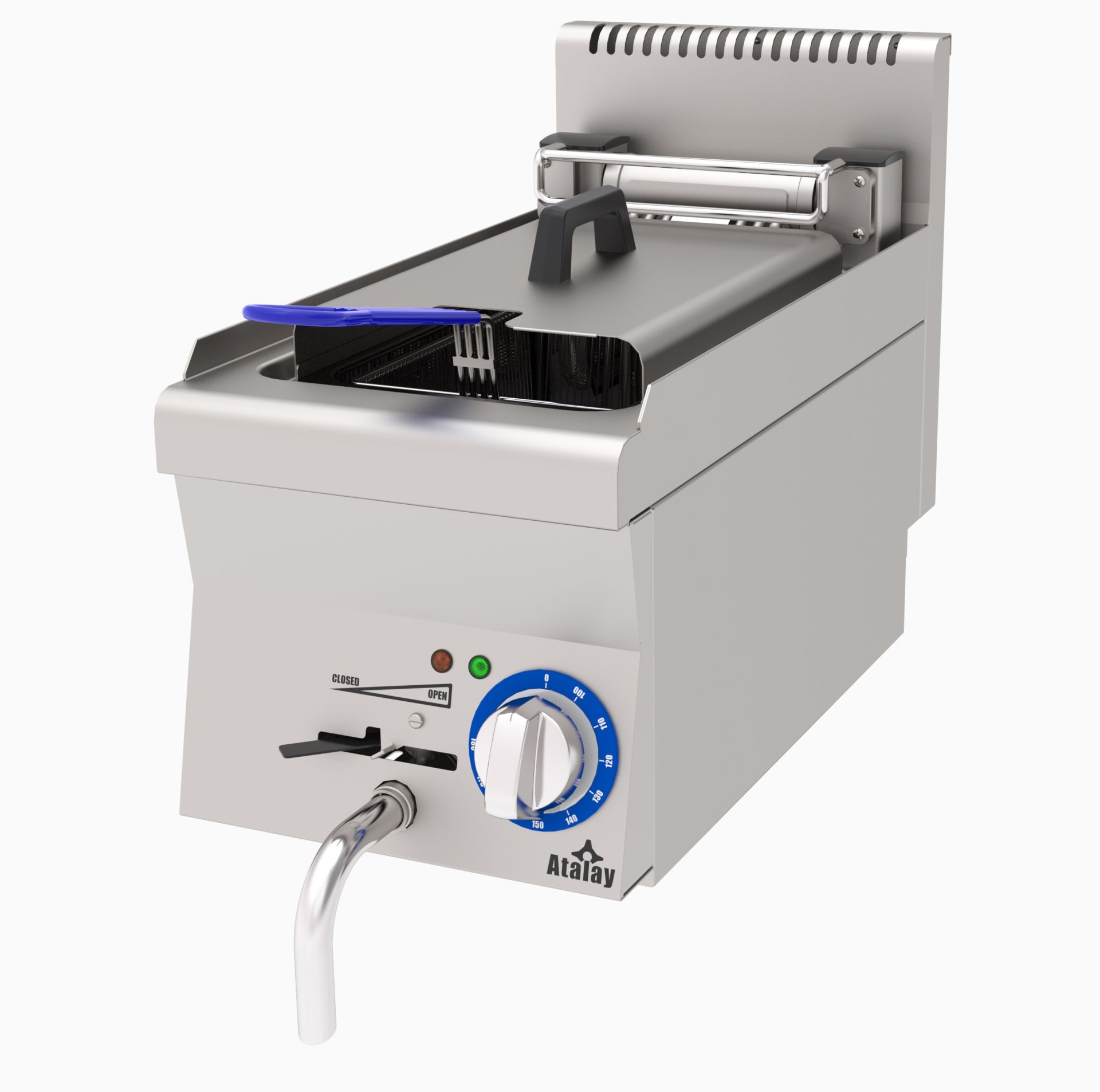 Atalay Gazlı Fritöz Setüstü Tek Sepet 300X600X300 Mm., Agf-360 600 Seri Snack Pişiriciler   Atalay E Agf-360